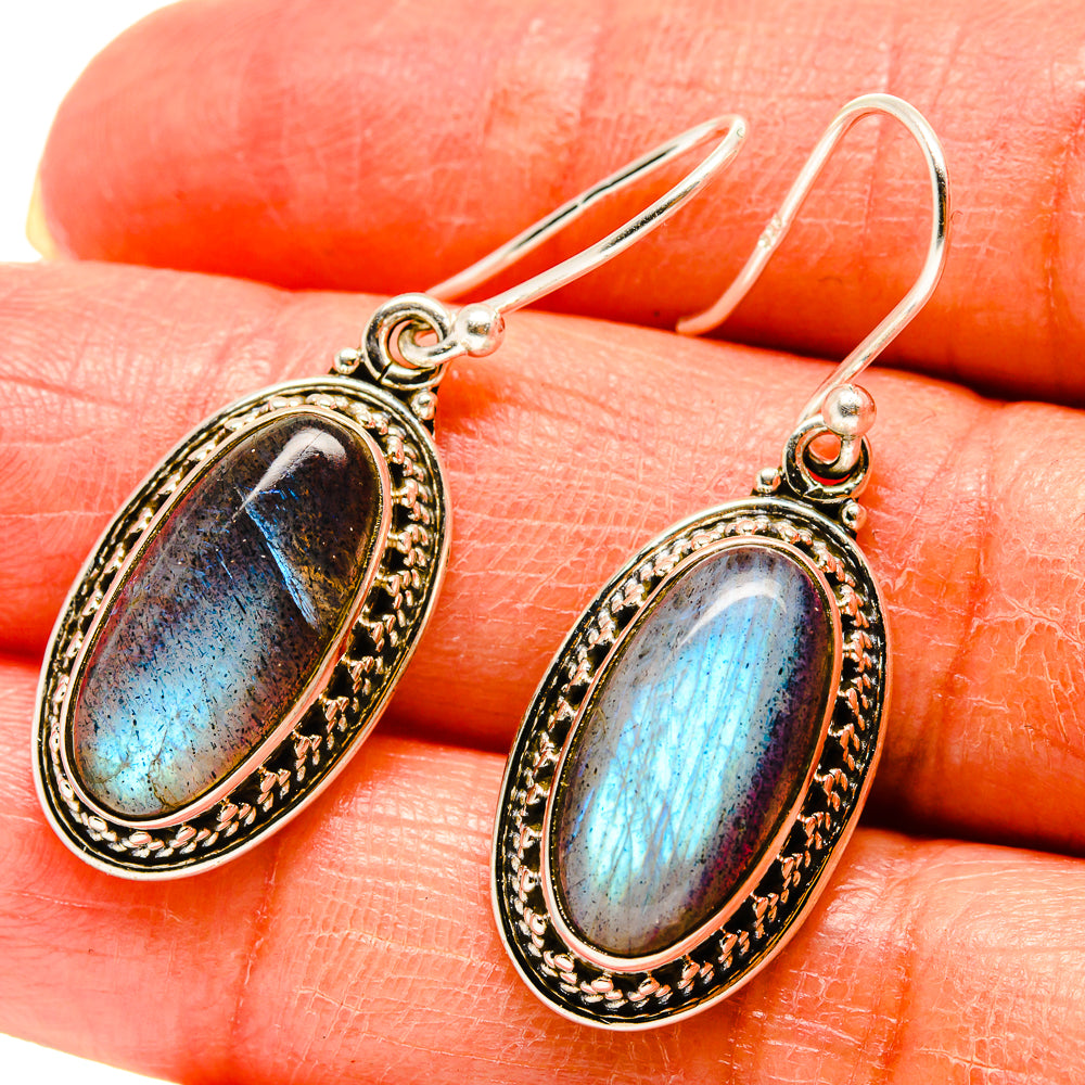 Labradorite Earrings handcrafted by Ana Silver Co - EARR416561
