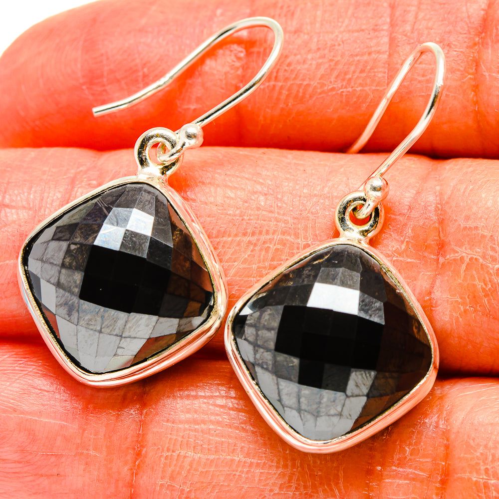 Hematite Earrings handcrafted by Ana Silver Co - EARR416564