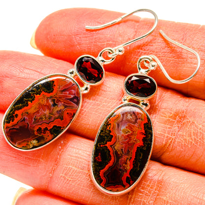 Moroccan Agate Earrings handcrafted by Ana Silver Co - EARR416567