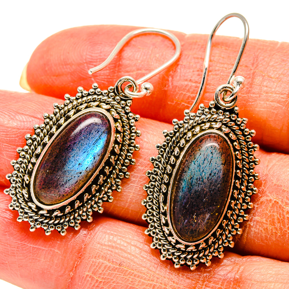 Labradorite Earrings handcrafted by Ana Silver Co - EARR416568