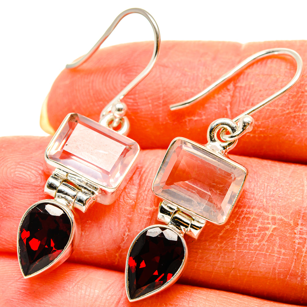 Garnet Earrings handcrafted by Ana Silver Co - EARR416581