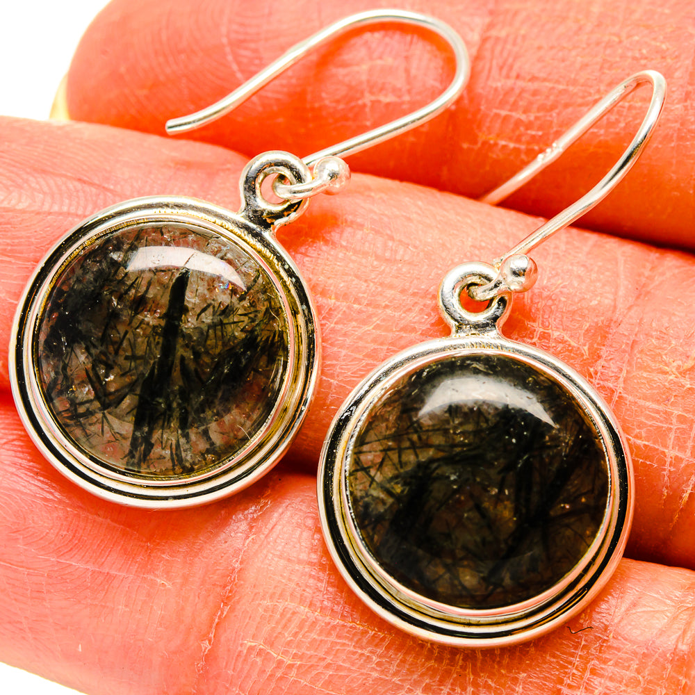 Tourmalinated Quartz Earrings handcrafted by Ana Silver Co - EARR416586