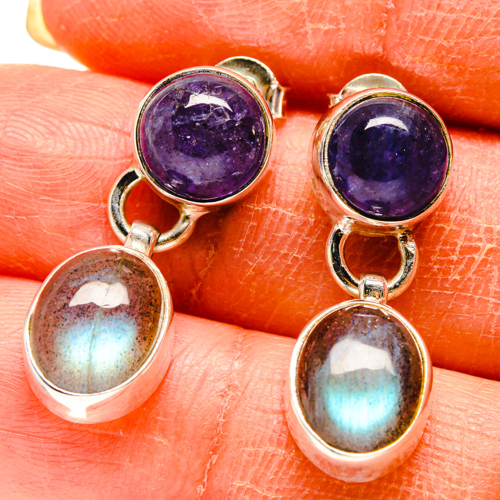 Labradorite Earrings handcrafted by Ana Silver Co - EARR416593