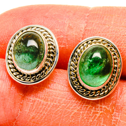 Green Tourmaline Earrings handcrafted by Ana Silver Co - EARR416594