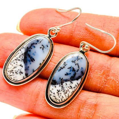 Dendritic Opal Earrings handcrafted by Ana Silver Co - EARR416597