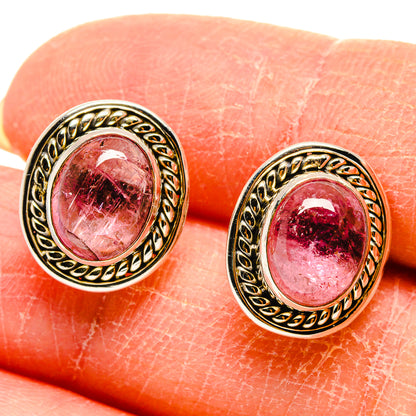 Pink Tourmaline Earrings handcrafted by Ana Silver Co - EARR416600