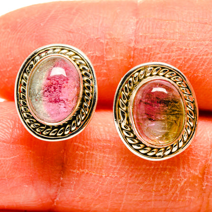 Pink Tourmaline Earrings handcrafted by Ana Silver Co - EARR416613