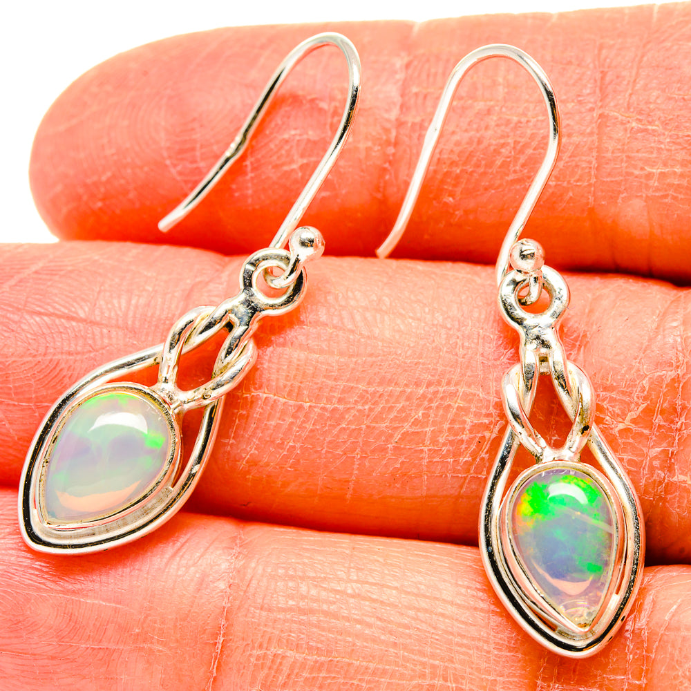 Ethiopian Opal Earrings handcrafted by Ana Silver Co - EARR416616