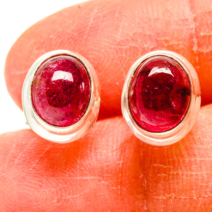 Pink Tourmaline Earrings handcrafted by Ana Silver Co - EARR416620