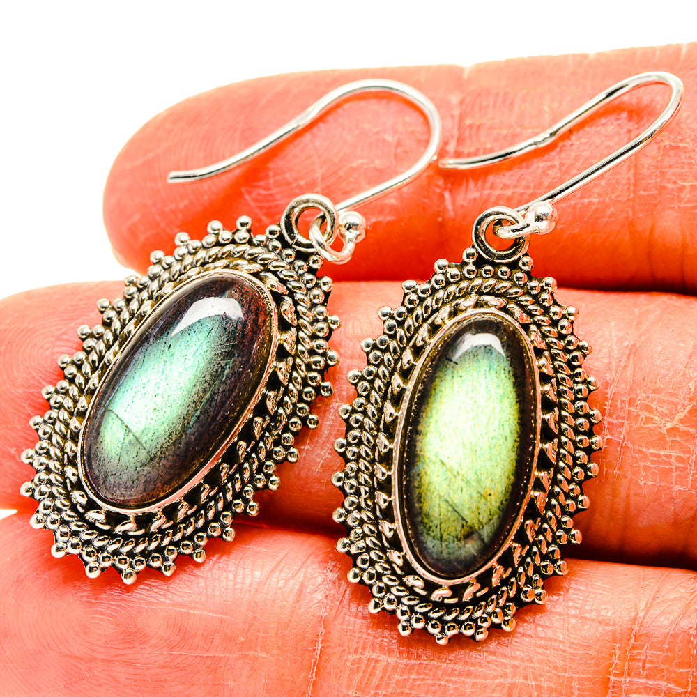 Labradorite Earrings handcrafted by Ana Silver Co - EARR416631