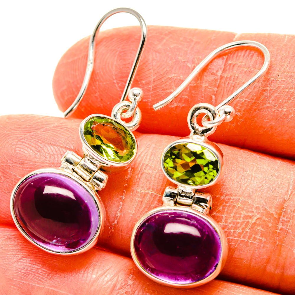Amethyst Earrings handcrafted by Ana Silver Co - EARR416632
