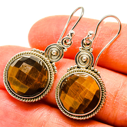 Tiger Eye Earrings handcrafted by Ana Silver Co - EARR416633