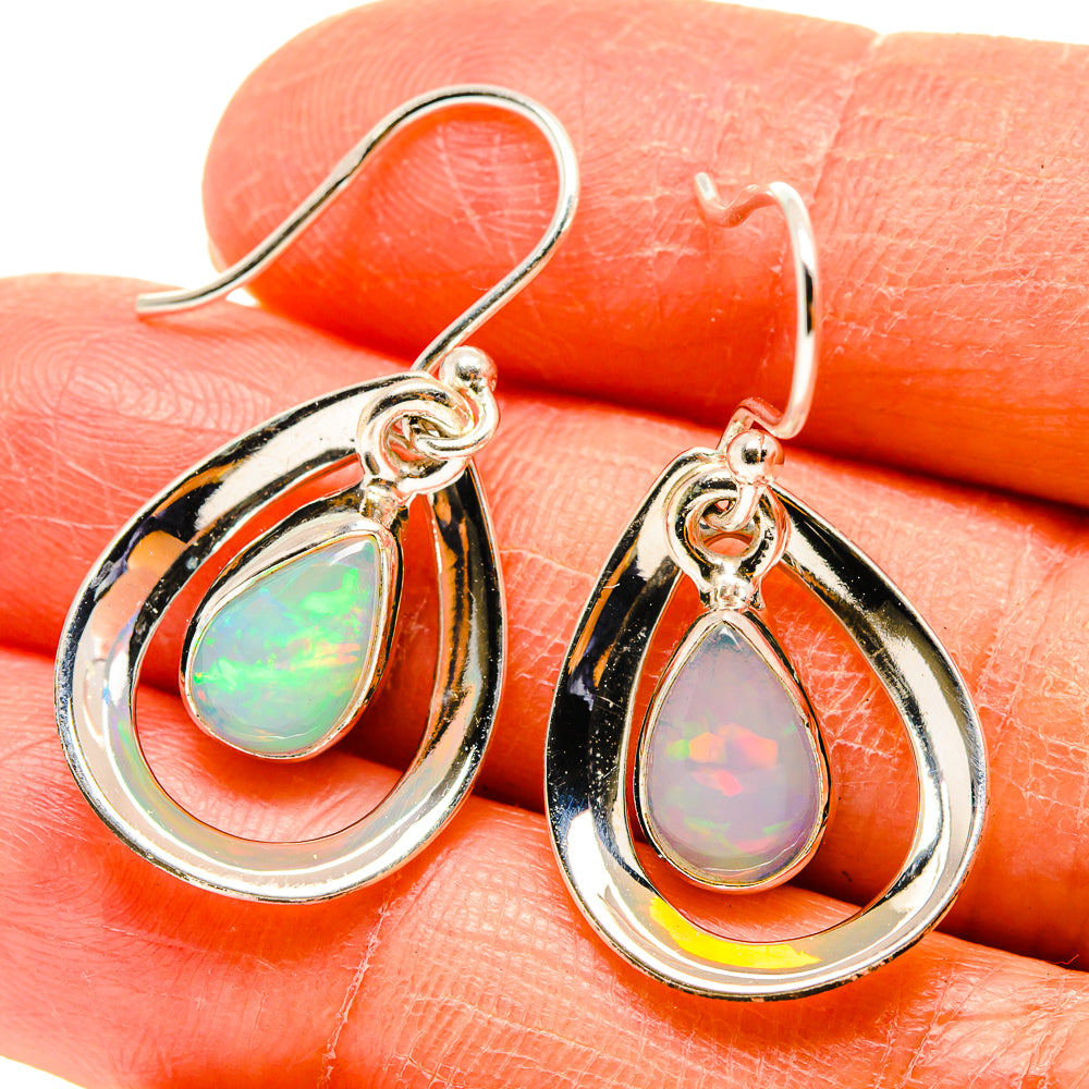 Ethiopian Opal Earrings handcrafted by Ana Silver Co - EARR416634