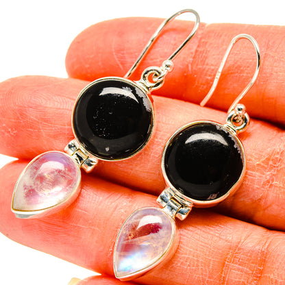 Black Onyx Earrings handcrafted by Ana Silver Co - EARR416636
