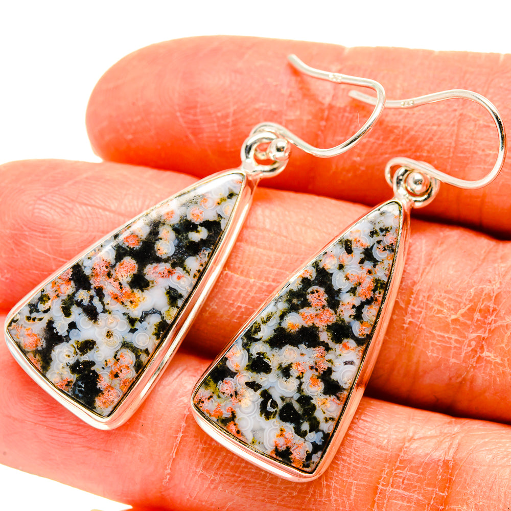 Ocean Jasper Earrings handcrafted by Ana Silver Co - EARR416641