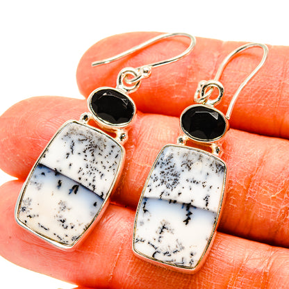Dendritic Opal Earrings handcrafted by Ana Silver Co - EARR416646