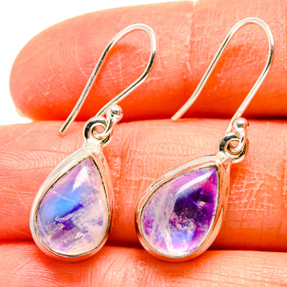 Rainbow Moonstone Earrings handcrafted by Ana Silver Co - EARR416648