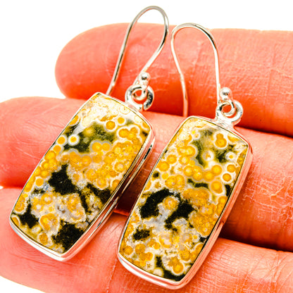 Ocean Jasper Earrings handcrafted by Ana Silver Co - EARR416651