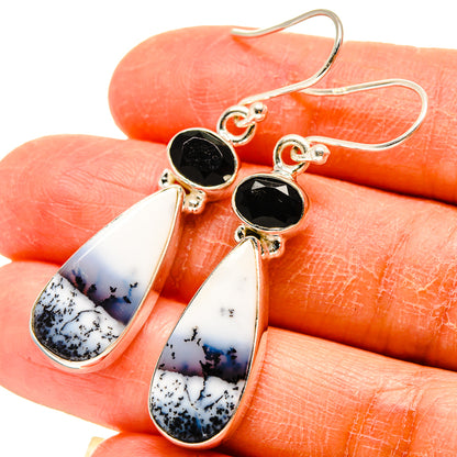 Dendritic Opal Earrings handcrafted by Ana Silver Co - EARR416652