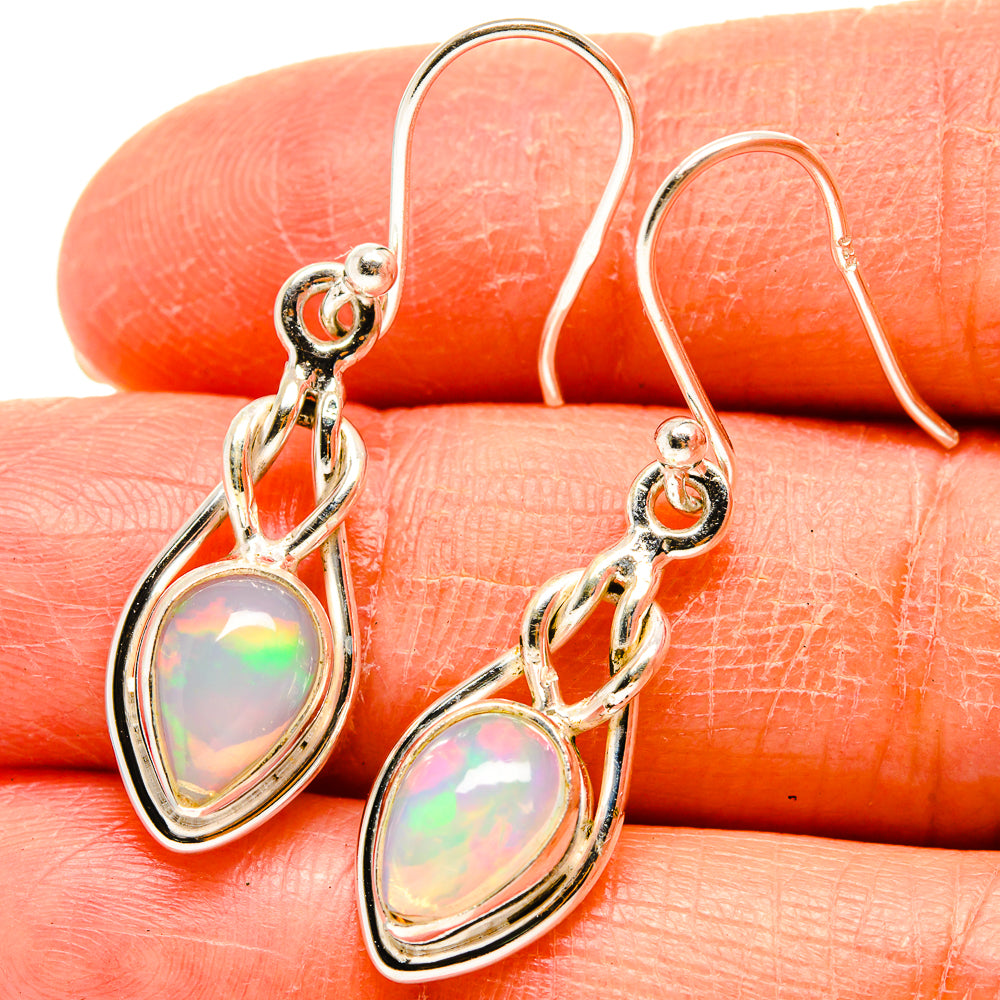 Ethiopian Opal Earrings handcrafted by Ana Silver Co - EARR416657