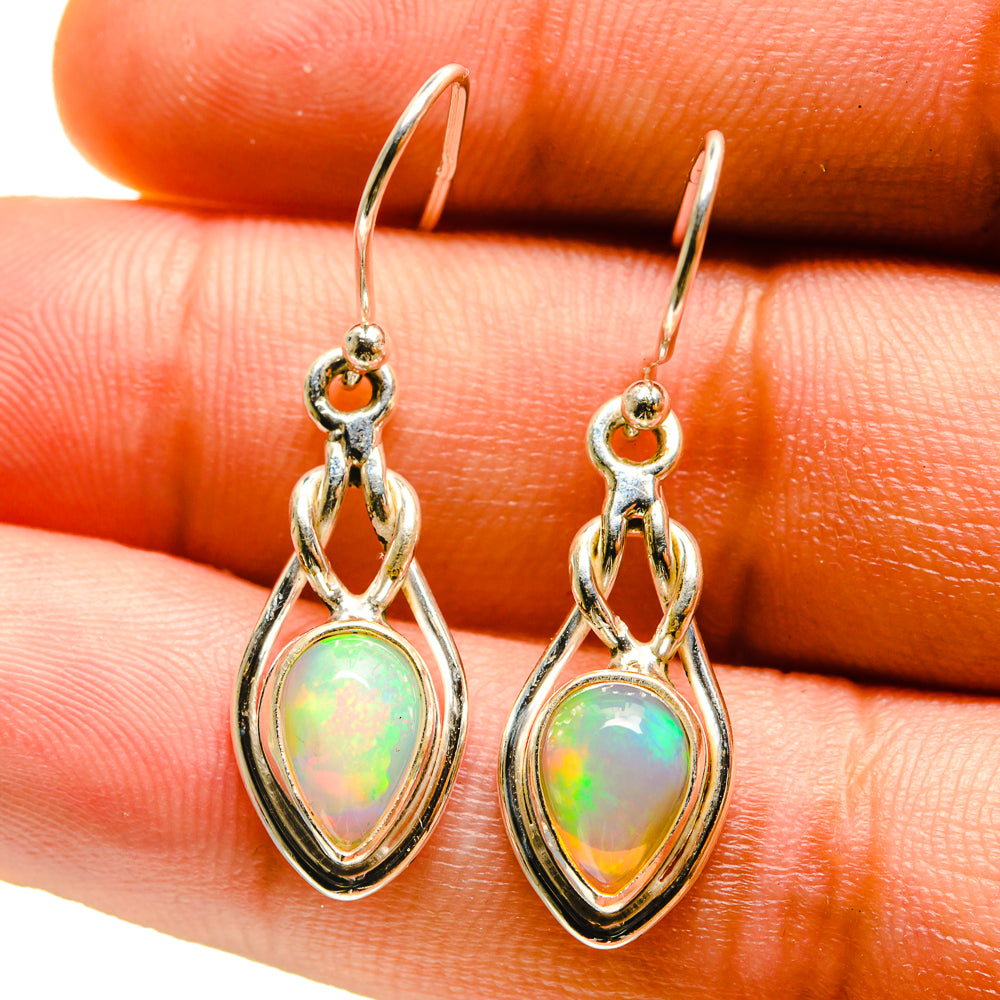 Ethiopian Opal Earrings handcrafted by Ana Silver Co - EARR416660