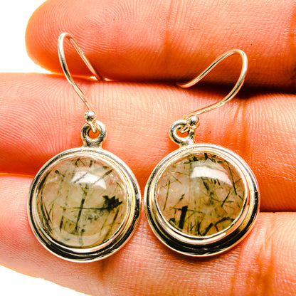 Tourmalinated Quartz Earrings handcrafted by Ana Silver Co - EARR416676