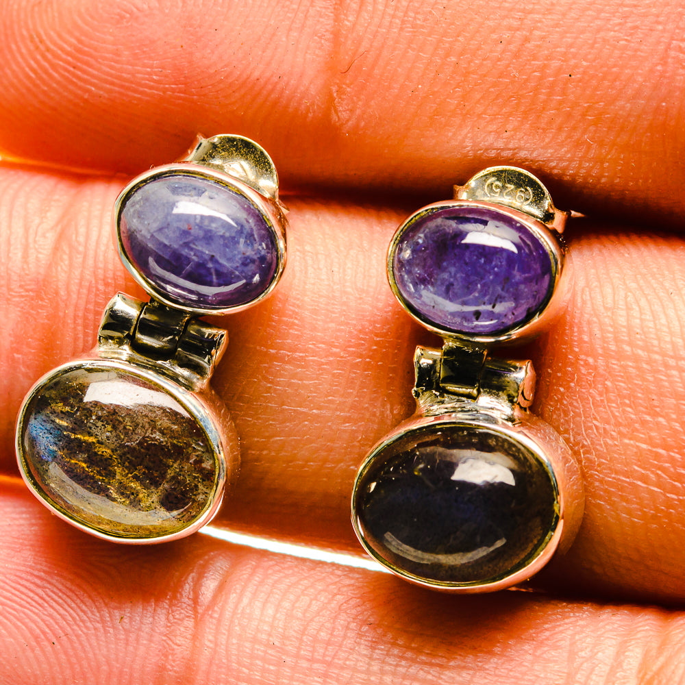 Labradorite Earrings handcrafted by Ana Silver Co - EARR416687