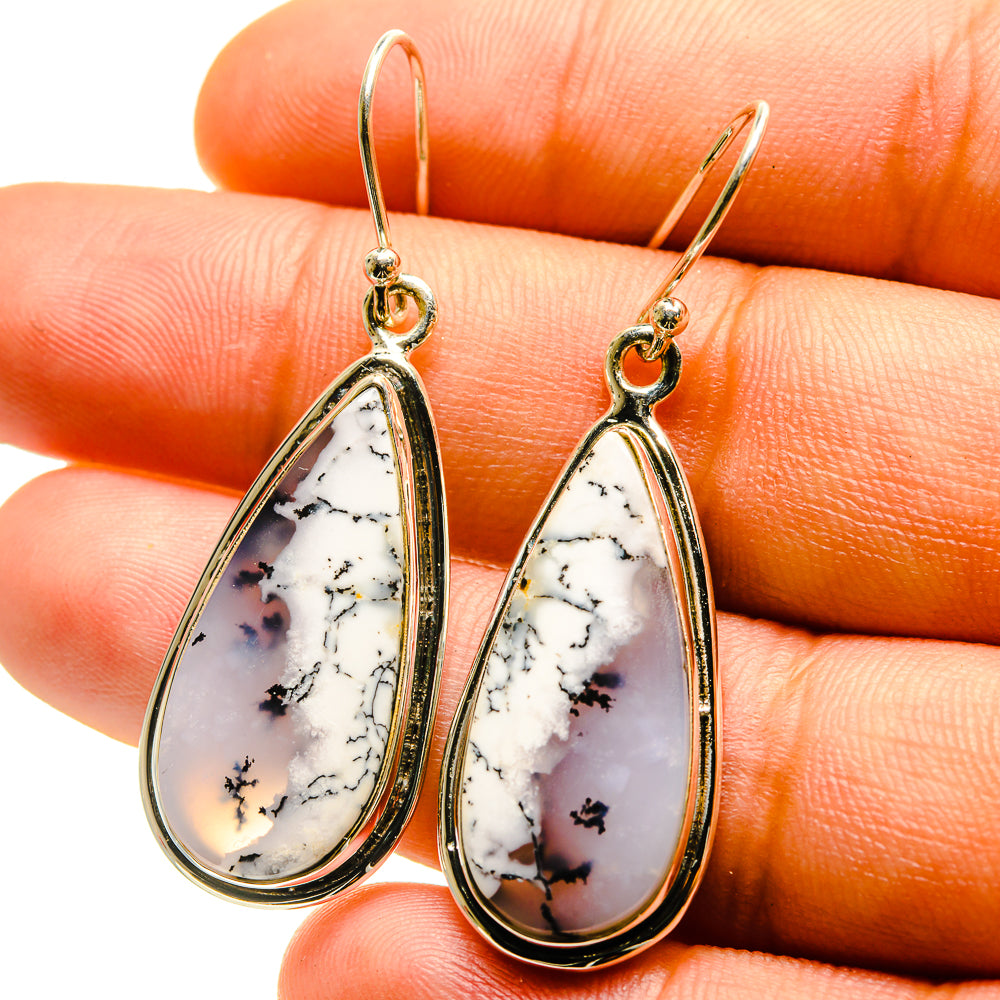 Dendritic Opal Earrings handcrafted by Ana Silver Co - EARR416703