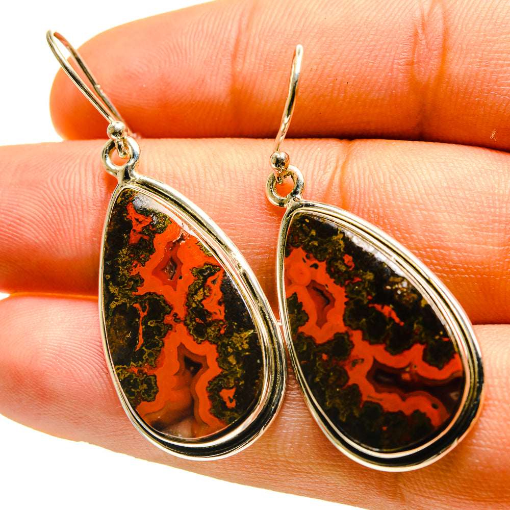 Moroccan Agate Earrings handcrafted by Ana Silver Co - EARR416705
