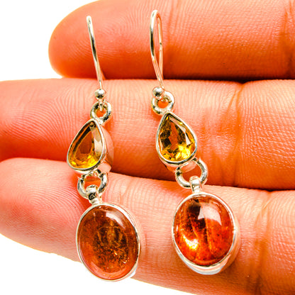 Sunstone Earrings handcrafted by Ana Silver Co - EARR416708