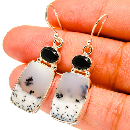 Dendritic Opal Earrings handcrafted by Ana Silver Co - EARR416712