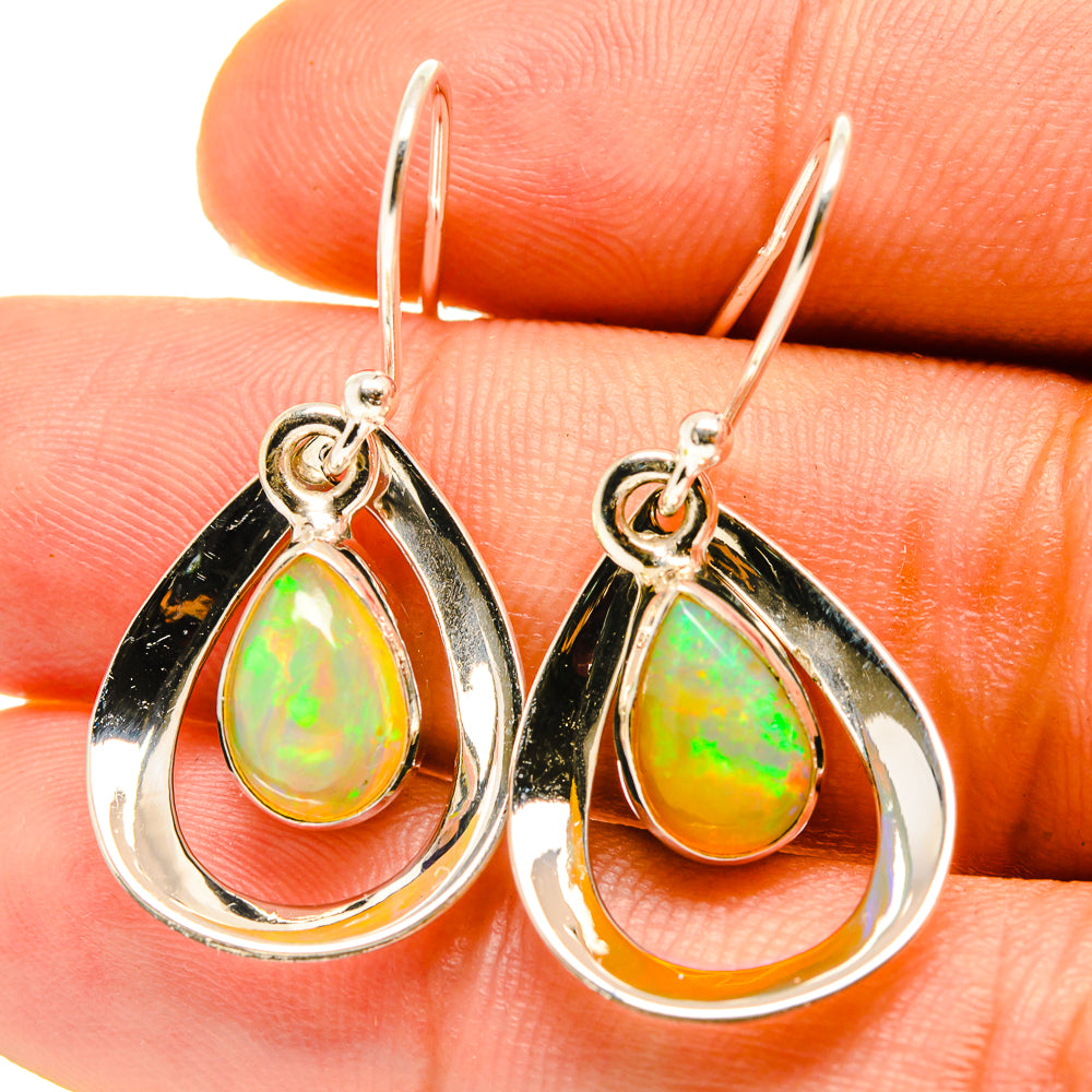 Ethiopian Opal Earrings handcrafted by Ana Silver Co - EARR416725