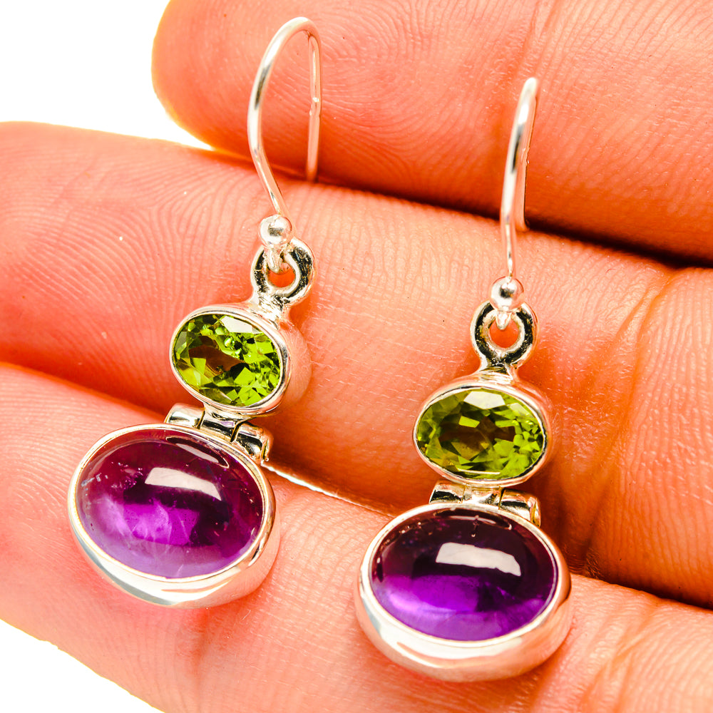 Amethyst Earrings handcrafted by Ana Silver Co - EARR416729