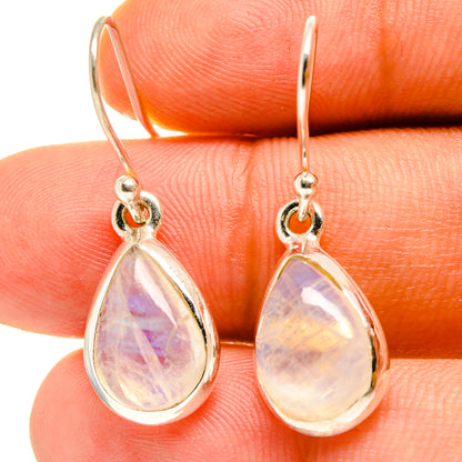 Rainbow Moonstone Earrings handcrafted by Ana Silver Co - EARR416745
