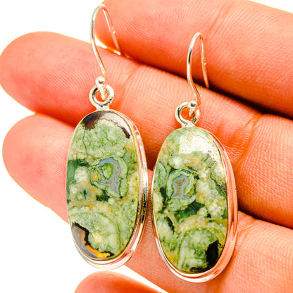 Rainforest Jasper Earrings handcrafted by Ana Silver Co - EARR416746