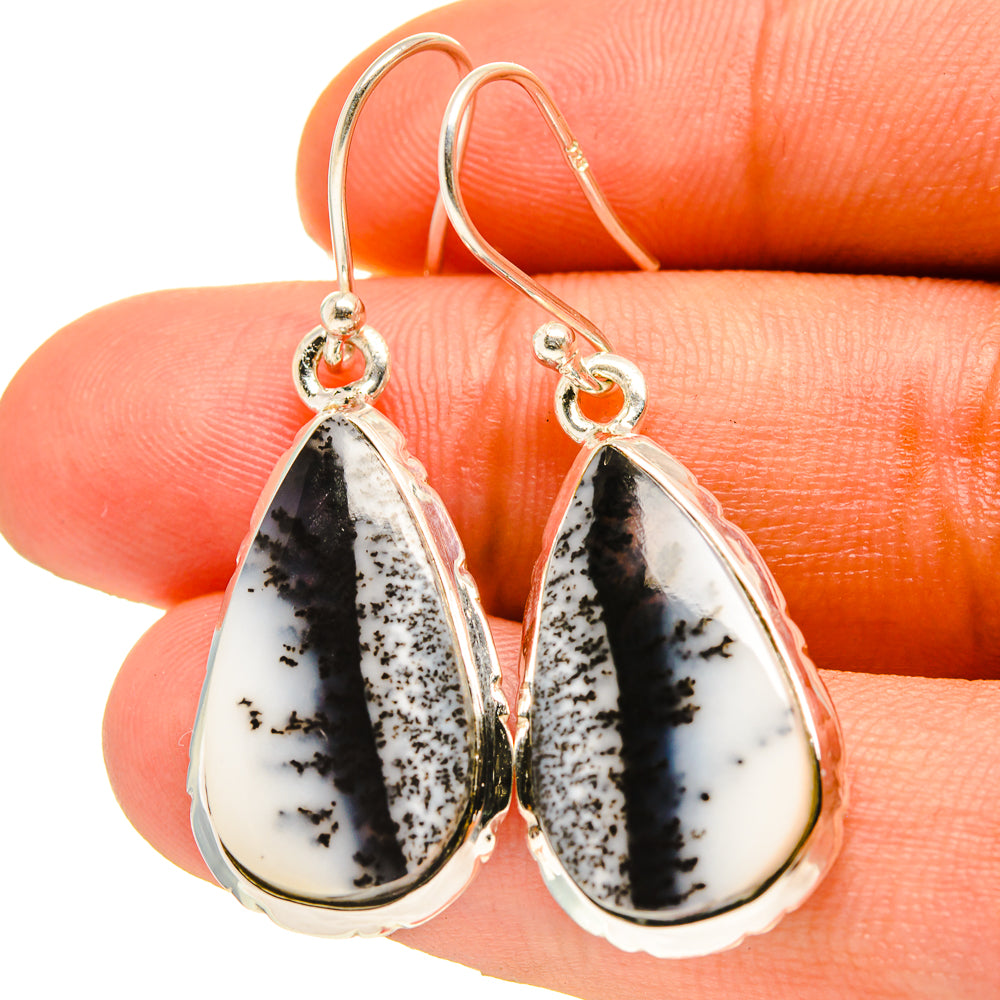 Dendritic Opal Earrings handcrafted by Ana Silver Co - EARR416747