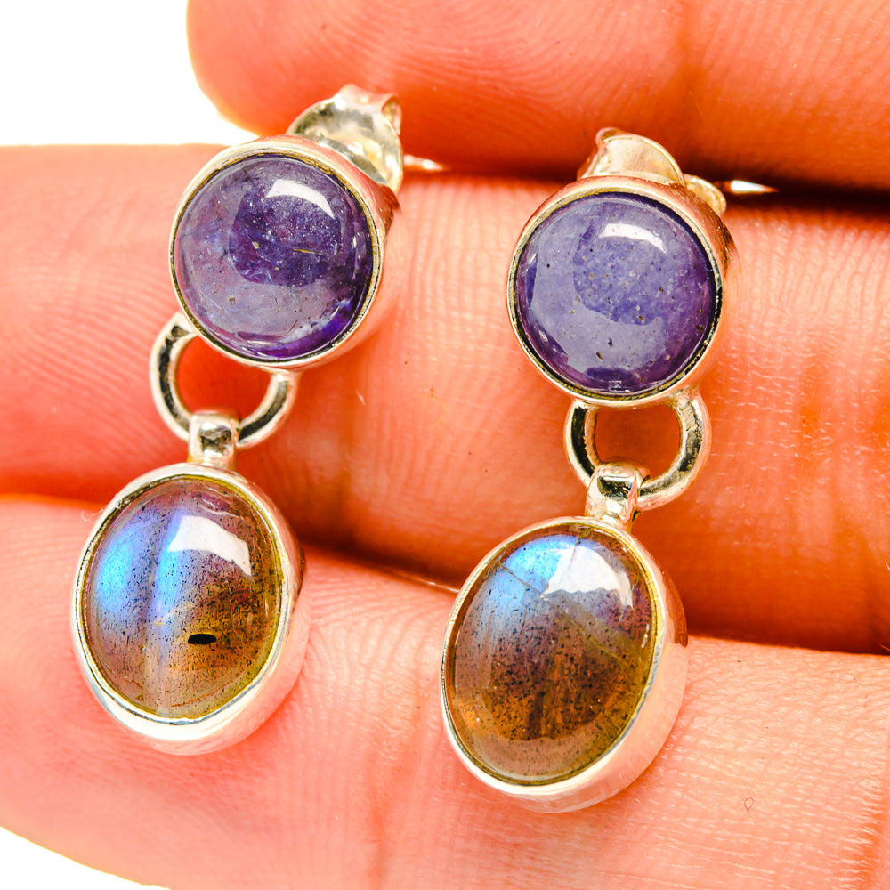 Labradorite Earrings handcrafted by Ana Silver Co - EARR416754