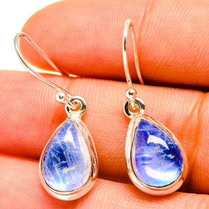 Rainbow Moonstone Earrings handcrafted by Ana Silver Co - EARR416756