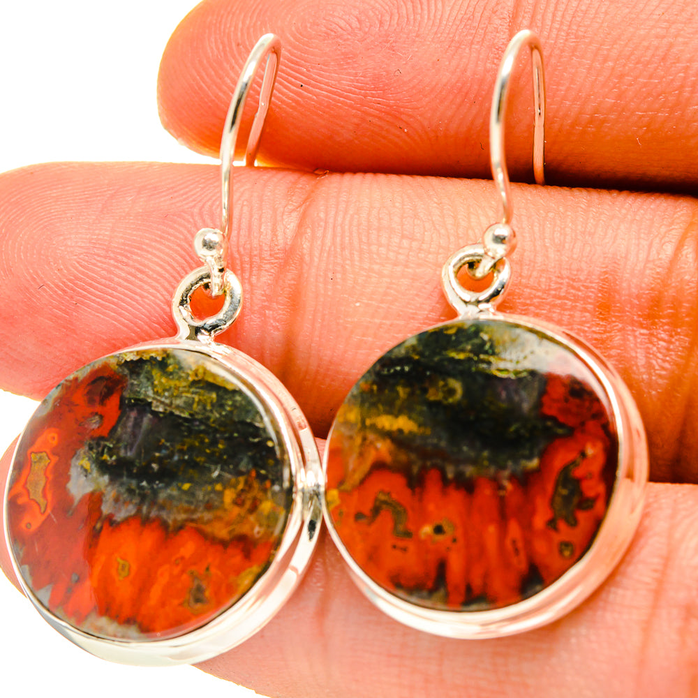 Ocean Jasper Earrings handcrafted by Ana Silver Co - EARR416758