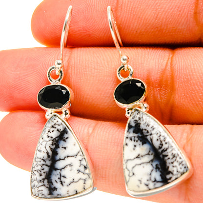 Dendritic Opal Earrings handcrafted by Ana Silver Co - EARR416766