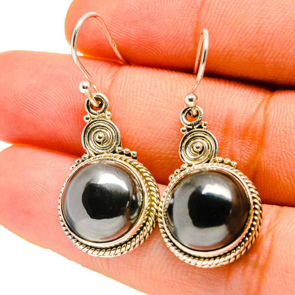 Hematite Earrings handcrafted by Ana Silver Co - EARR416772