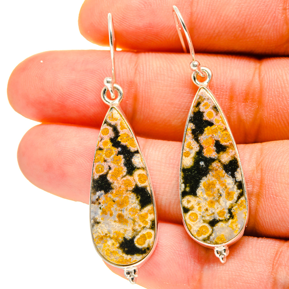 Ocean Jasper Earrings handcrafted by Ana Silver Co - EARR416774