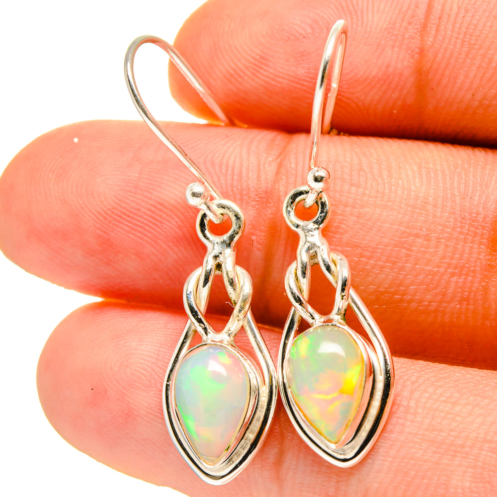 Ethiopian Opal Earrings handcrafted by Ana Silver Co - EARR416777