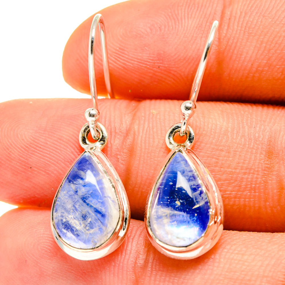 Rainbow Moonstone Earrings handcrafted by Ana Silver Co - EARR416779