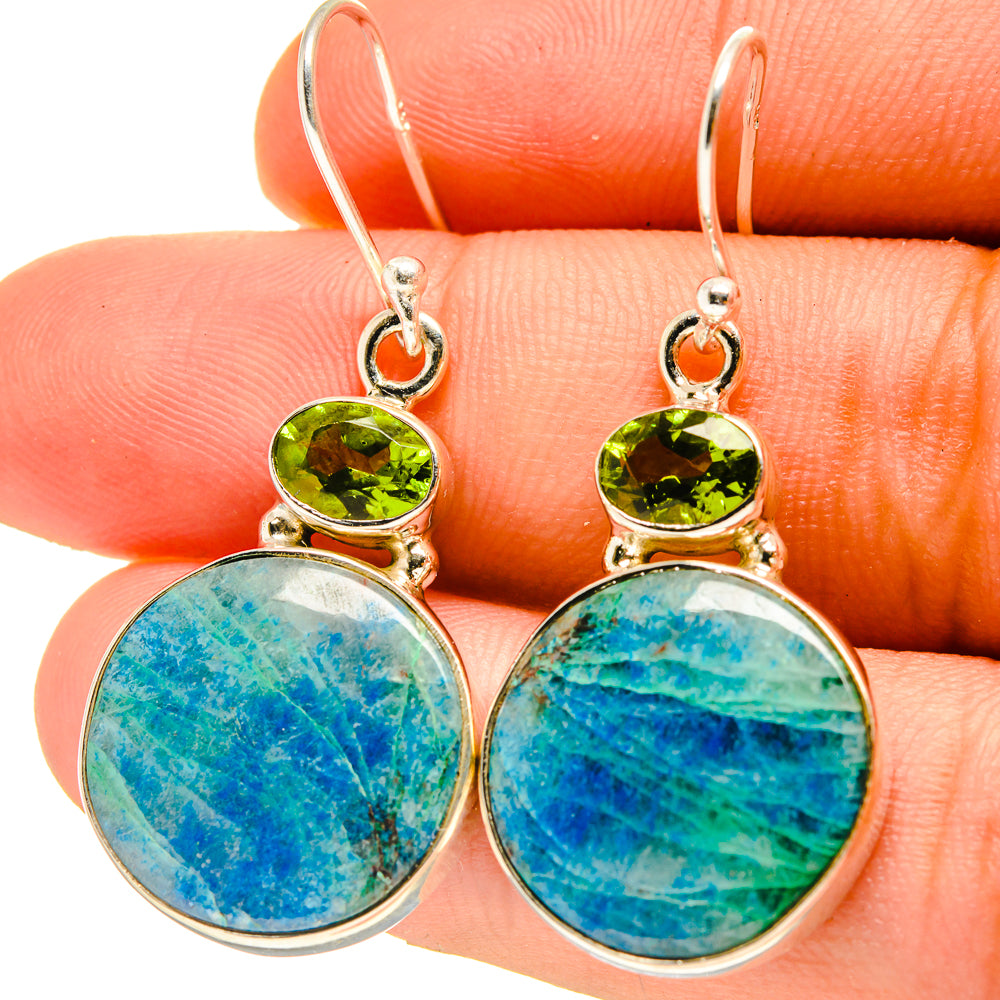 Peruvian Opal Earrings handcrafted by Ana Silver Co - EARR416781