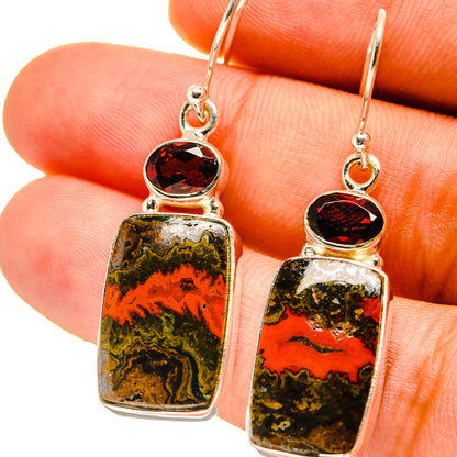 Moroccan Agate Earrings handcrafted by Ana Silver Co - EARR416783
