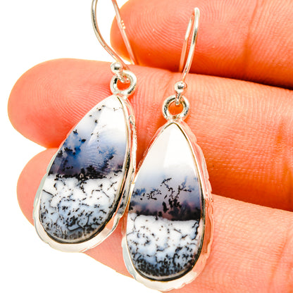 Dendritic Opal Earrings handcrafted by Ana Silver Co - EARR416784