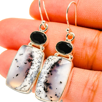 Dendritic Opal Earrings handcrafted by Ana Silver Co - EARR416787