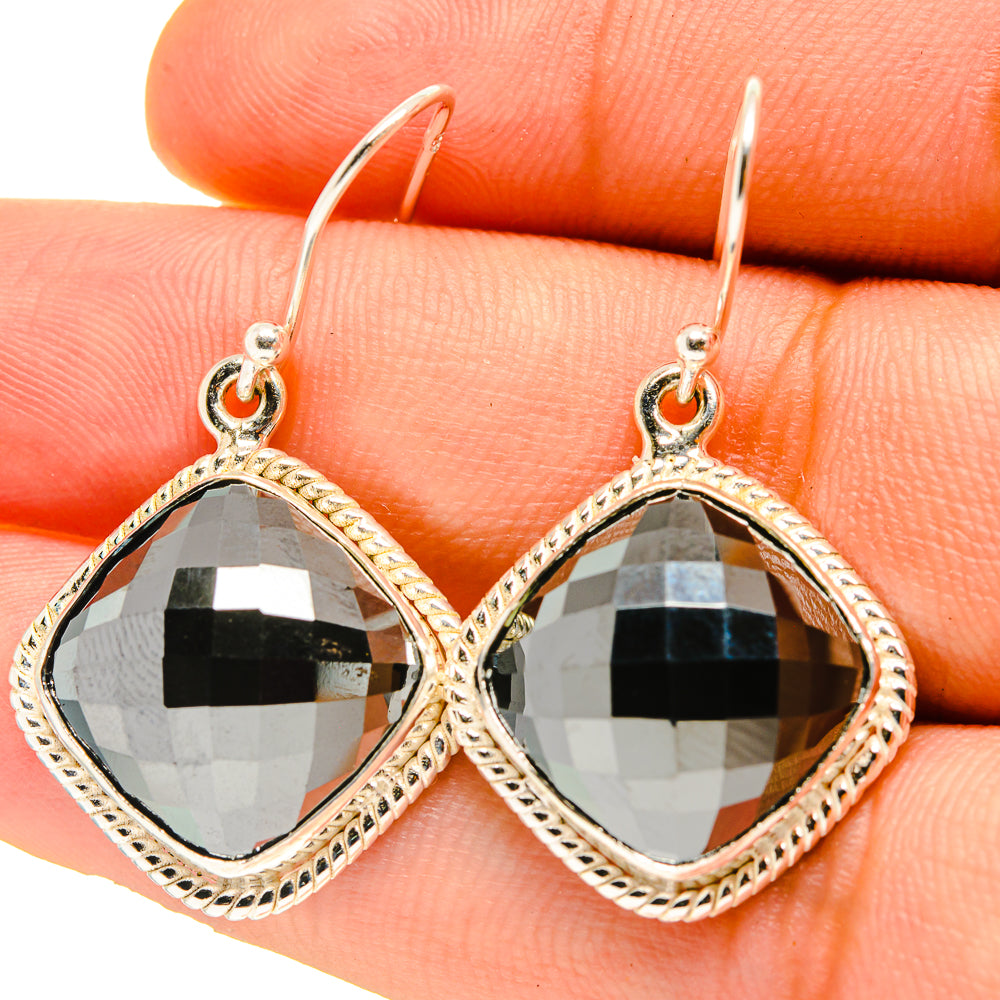 Hematite Earrings handcrafted by Ana Silver Co - EARR416805
