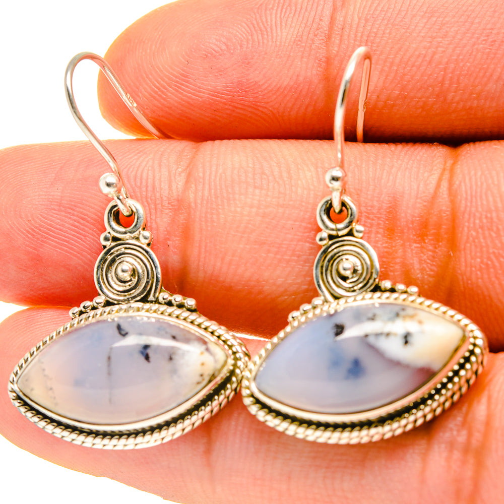 Dendritic Opal Earrings handcrafted by Ana Silver Co - EARR416806